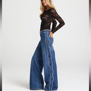 Sasha Therese Cairo Jeans in dark wash blue